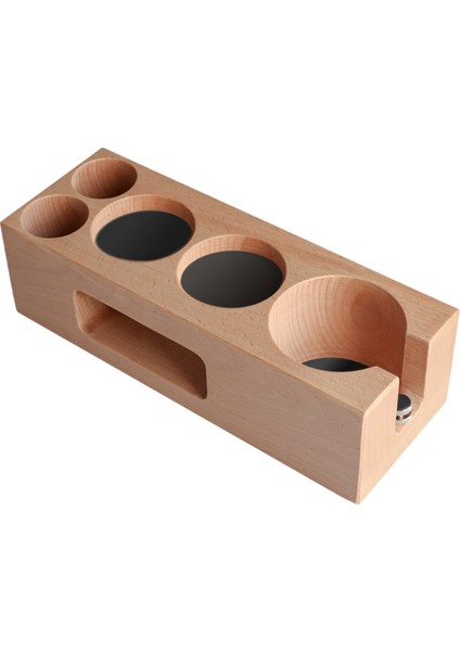 58MM Kahve Sabotaj Tutucu Ahşap Dolum Destek Tabanı Espresso Sabotaj Mat Istasyonu Filtre Standları Barista (Yurt Dışından)