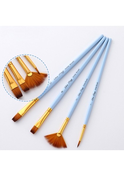 D Stili 4 Adet Akrilik Naylon Saç Ahşap Saplı Suluboya Boya Fırçası Kalem Set Öğrenme Için Diy Yağlıboya Sanat Boya Fırçaları Malzemeleri (Yurt Dışından) modelleri