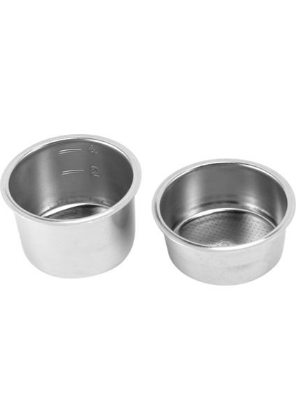 2 Paket 51MM 2/4 Fincan Filtre, Kahve Için Dipsiz Portafilter Yedek Filtre Sepeti, EC680 EC685 Için (Yurt Dışından)