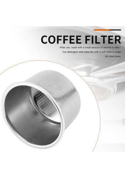 2 Paket 51MM 2/4 Fincan Filtre, Kahve Için Dipsiz Portafilter Yedek Filtre Sepeti, EC680 EC685 Için (Yurt Dışından)