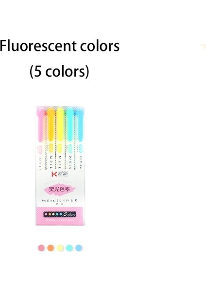 Çikolata Tarzı Fosforlu Kalemler Pastel Işaretleyiciler Sanat Çizimi Için Çift Uçlu Floresan Kalem Doodling Işaretleme Okul Ofis Kırtasiye (Yurt Dışından)
