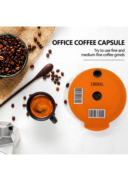 Yeniden Kullanılabilir Kahve Kapsülleri, -S Makinelerle Uyumlu, Kahve Filtresi Doldurulabilir Kahve Kapsülleri 180ML (Yurt Dışından)