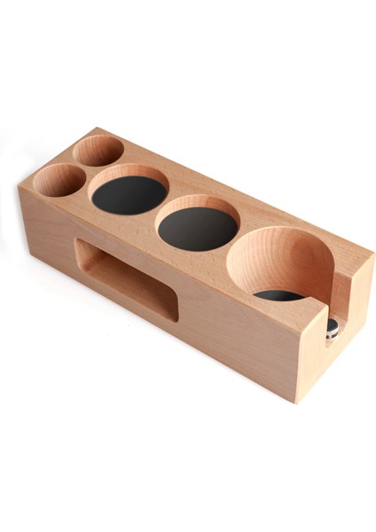 58MM Kahve Karıştırıcı Tutucu Ahşap Dolgu Destek Tabanı Espresso Karıştırıcı Ped Filtre Tutucu Barista Kahve Aksesuarları (Yurt Dışından)