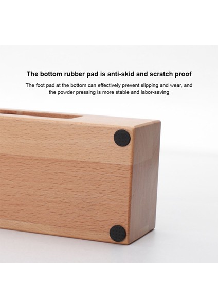 58MM Kahve Karıştırıcı Tutucu Ahşap Dolgu Destek Tabanı Espresso Karıştırıcı Ped Filtre Tutucu Barista Kahve Aksesuarları (Yurt Dışından) fırsatları