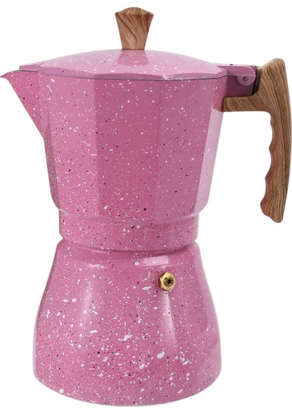 Latte Mocha Kahve Makinesi Italyan Moka Espresso Cafeteira Percolator Pot Soba Üstü Kahve Makinesi 300 ml Pembe (Yurt Dışından)