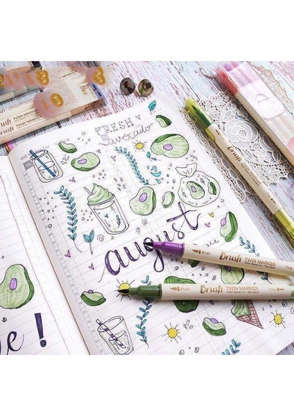 No.2 Tarzı 3 Adetlot Çift Kafa Fosforlu Kalem Mildliner Renk Floresan Sanat Kanca Hattı Işaretleyici Kalem Okul Ofis Sanat Kırtasiye Malzemeleri (Yurt Dışından) fırsatları