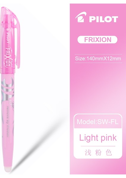 6 Adet Açık Pembe Tarzı Pılot Sw-Fl Frixion Silinebilir Fosforlu Kalem Pastel Renkli Floresan Marker Peolors Japonya (Yurt Dışından)