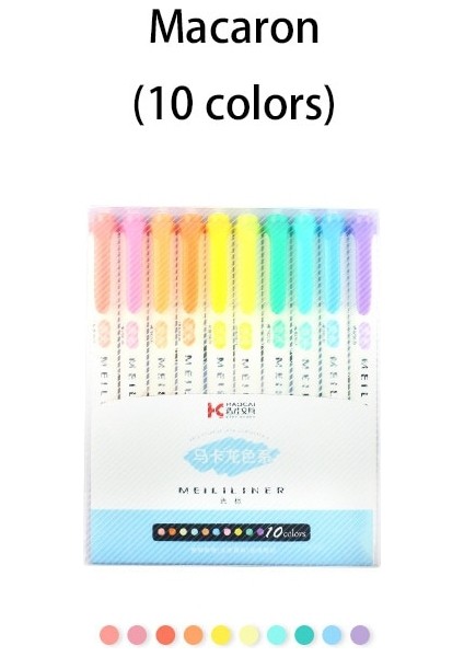 Siyah Stil Fosforlu Kalemler Pastel Işaretleyiciler Sanat Çizimi Için Çift Uçlu Floresan Kalem Doodling Işaretleme Okul Ofis Kırtasiye (Yurt Dışından)