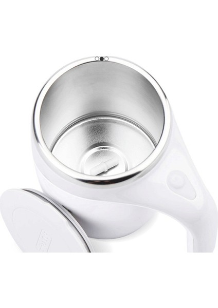 Paslanmaz Çelik Tam Otomatik Karıştırma Fincan Paslanmaz Çelik Tembel Fincan Taşınabilir Kahve Fincanı Kupa Kahve Süt Için (Beyaz) (Yurt Dışından) fırsatları