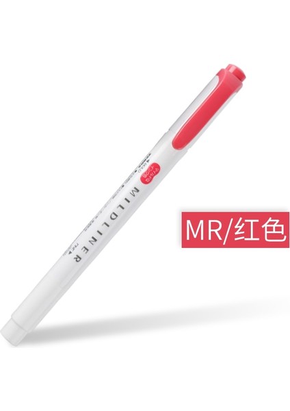 Bay Kırmızı Stili Zebra Wkt7 Mıldlıner Fosforlu Kalemler Pastel Renkler Metin Işaretleyiciler Odak Kalemi Japon Öğrenci Kırtasiye (Yurt Dışından)