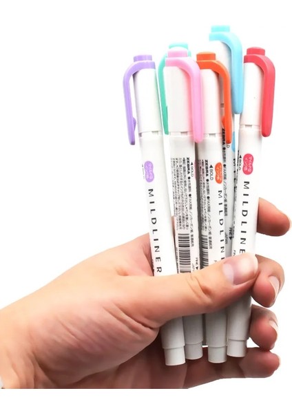 Bay Kırmızı Stili Zebra Wkt7 Mıldlıner Fosforlu Kalemler Pastel Renkler Metin Işaretleyiciler Odak Kalemi Japon Öğrenci Kırtasiye (Yurt Dışından)