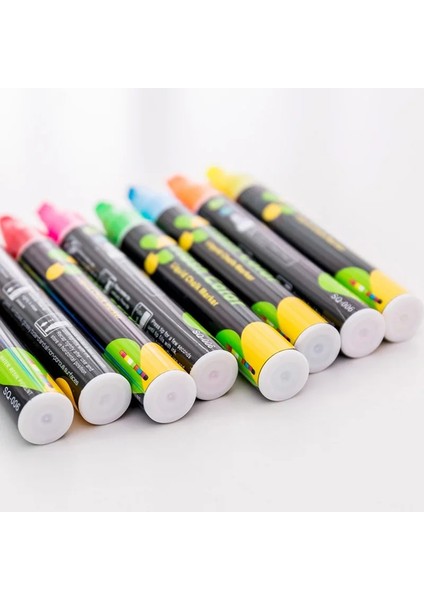 Pembe Tarzı Ezone Şeker Renk Fosforlu Floresan Kalem Sıvı Tebeşir Işaretleme Kalemi LED Yazı Tahtası Boyama Grafiti Ofis Tedarik (Yurt Dışından)