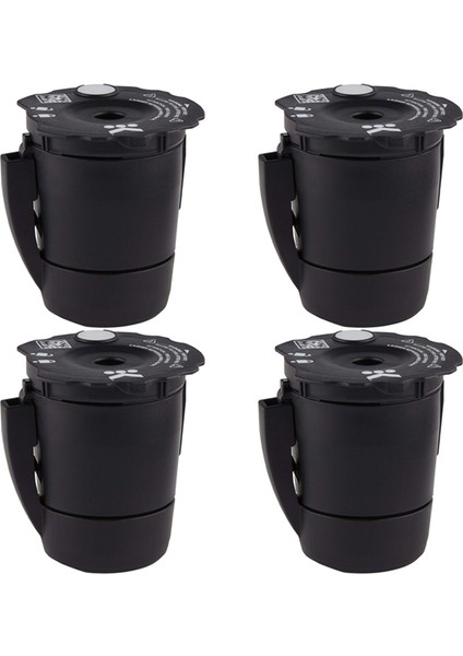 My K Cup 2.0 ve 1.0 K200 250 K425 475 K525 575 Kahve Makinesi Aksesuarları Için 4 Paket Yeniden Kullanılabilir Öğütülmüş Kahve Filtresi (Yurt Dışından)