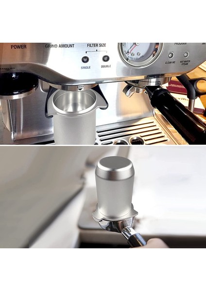 Dozaj Kabı 54MM, Kahve Tozu Seçici Alüminyum Metal Kahve Aksesuarları 54MM ile Kullanım Için Binaural El Serbest (Yurt Dışından) modelleri