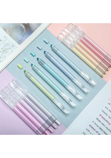 C Stili Et Çeşitli Pastel Renkler Fosforlu Keski Ucu Işaretleme Kalemi Okul Ofis Malzemeleri Kırtasiye (Yurt Dışından) fiyatları