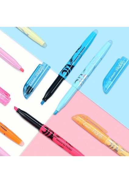 6 Pastel Renk Stili Pilot Sw-Fl Frixion Silinebilir Fosforlu Kalemler Yumuşak Açık Pastel Renk Normal Renkli Fosforlu Kalem Okul Çalışması 18 Renk Mevcuttur (Yurt Dışından) modelleri