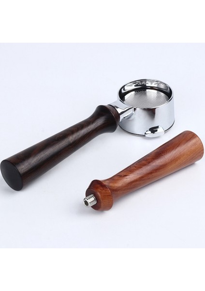 M10 Portafilter Kolu Espresso Kahve Makinesi Ahşap Saplı Kahve Makinesi Cafe Araçları Aksesuarları Barista, B (Yurt Dışından)