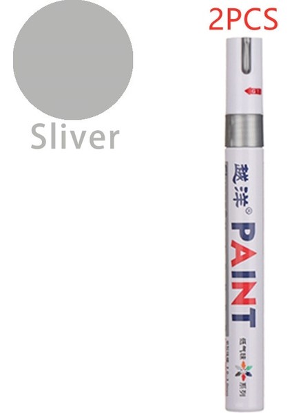 11 2 Adet Tarzı 12 Renk Boya Marker Kalem Su Geçirmez Çabuk Kuruyan Yağlı Mürekkep Solmaz Araba Lastiği Lastik Sırtı CD Metal Kalıcı Boya Marker Fiber Ucu (Yurt Dışından)
