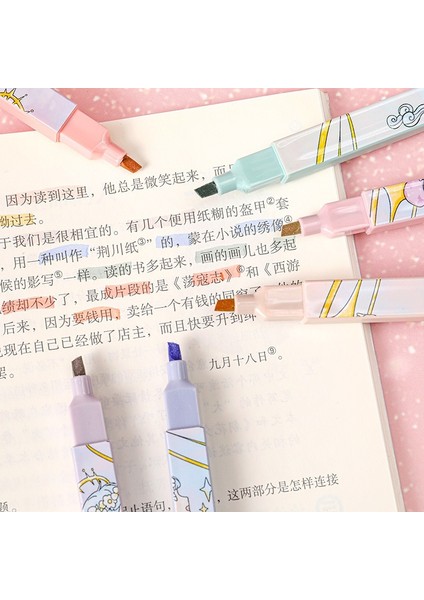 Balık Tarzı 6 Parça Lytwtw'nin Sevimli Kawaii Oniki Kız Takımyıldızları Fosforlu Ofis Okul Malzemeleri Hediye (Yurt Dışından) fırsatları