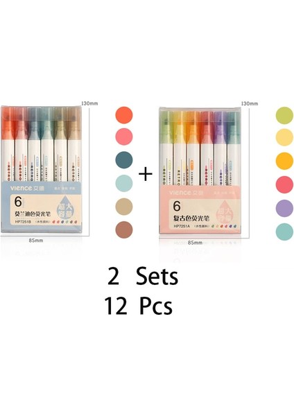 HP7251A HP7251B Stili Et Sevimli Morandi Fosforlu Kalem Yüksek Li Yaratıcılık Floresan Kalem Günlük Kalemler Marker Kalem Sanat Malzemeleri (Yurt Dışından)