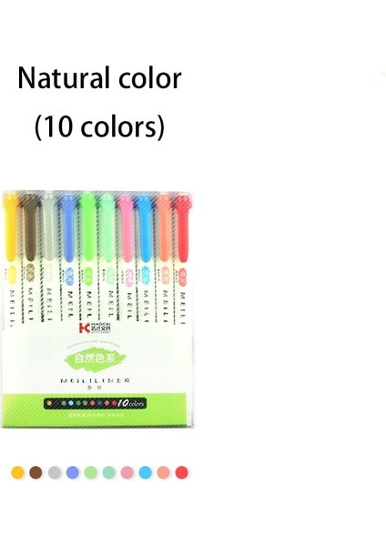 10 Adet-Takım Tarzı Fosforlu Kalemler Pastel Işaretleyiciler Sanat Çizimi Için Çift Uçlu Floresan Kalem Doodling Işaretleme Okul Ofis Kırtasiye (Yurt Dışından)