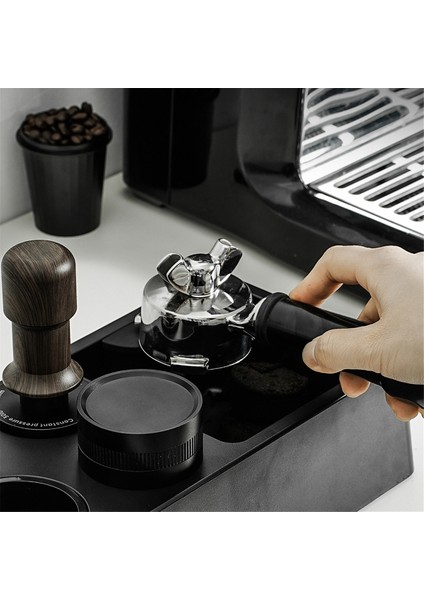 51/58MM Kahve Sabotaj Tutucu Mat Filtre Standı Espresso Portafilter Standı Espresso Dağıtıcı Mat Raf Barista Araçları (Yurt Dışından)