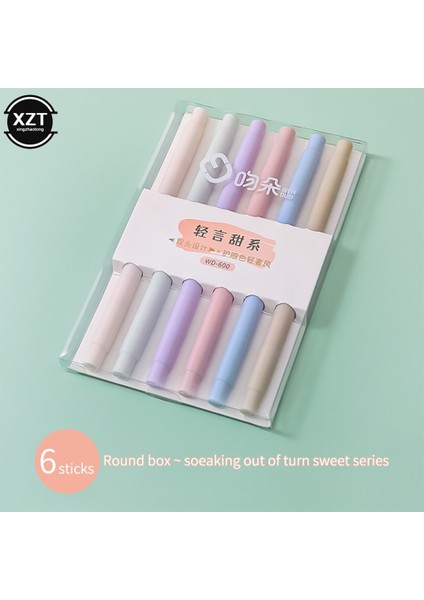 D Stili Et Çift Uçlu Fosforlu Kalemler Kawaii Şeker Renk Manga Işaretleyiciler Mildliner Pastel Fosforlu Kalem Seti Öğrenci Çocuk Kırtasiye (Yurt Dışından)