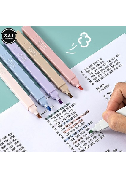 D Stili Et Çift Uçlu Fosforlu Kalemler Kawaii Şeker Renk Manga Işaretleyiciler Mildliner Pastel Fosforlu Kalem Seti Öğrenci Çocuk Kırtasiye (Yurt Dışından) fırsatları