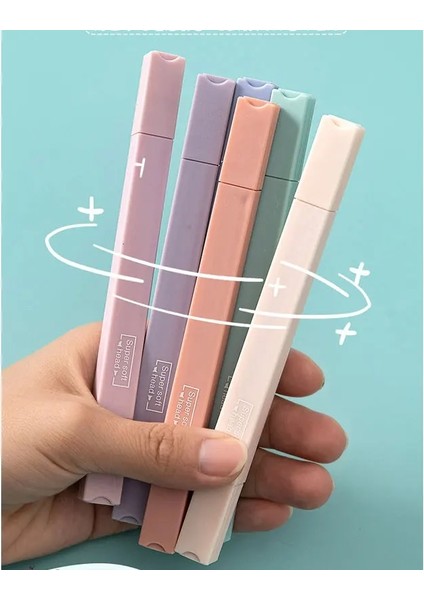 Yumuşak Renk Stili Çift Uçlu Fosforlu Kalemler Kawaii Şeker Renk Manga Işaretleyiciler Midliner Pastel Fosforlu Kalem Seti Kırtasiye (Yurt Dışından) fırsatları