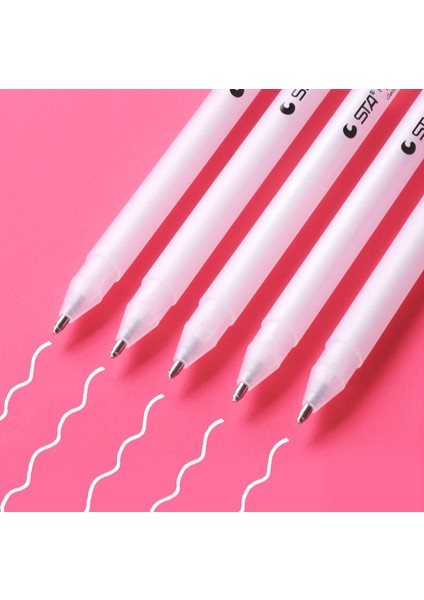 Giongione 1 Adet Tarzı 1 Adet Beyaz Jel Kalem Seti 1mm Ince Ucu Eskiz Kalemleri Sanatçılar Için Siyah Kağıtlar Çizim Tasarım Illüstrasyon Sanat Malzemeleri (Yurt Dışından) fiyatları