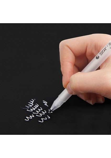 Giongione 1 Adet Tarzı 1 Adet Beyaz Jel Kalem Seti 1mm Ince Ucu Eskiz Kalemleri Sanatçılar Için Siyah Kağıtlar Çizim Tasarım Illüstrasyon Sanat Malzemeleri (Yurt Dışından) modelleri