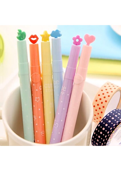 1 Adet Elma Tarzı 6 Adetlot Sevimli Şeker Renkli Fosforlu Kalemler Mürekkepler Damga Kalem Yaratıcı Işaretleyici Kalem Okul Malzemeleri Ofis Kırtasiye Çocuklar Için Hediyeler (Yurt Dışından) modelleri