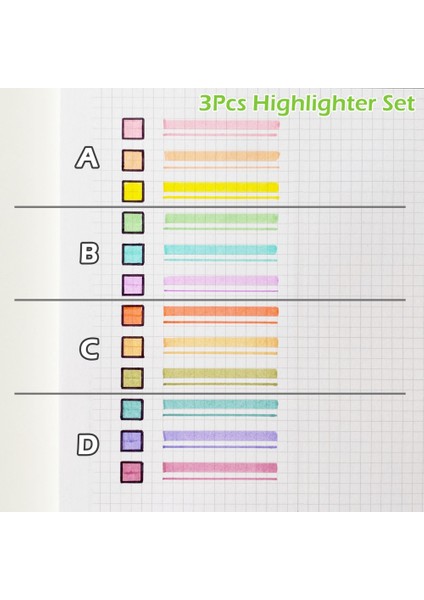 6 Renk-F Stili Marker Kalem Seti Pastel Fosforlu Çift Ucu Marcadores Dıy Dergisi Scrapook Okul Malzemeleri Kırtasiye (Yurt Dışından) fırsatları