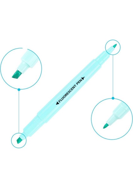 Lacivert Tarzı Et Fosforlu Kalem Işaretleyici Fırça Kalemler Floresan Kalem Çizim Fosforlu Kalemler Çift Yönlü Kalemler Kullanma Pastel Kırtasiye (Yurt Dışından) indirimleri