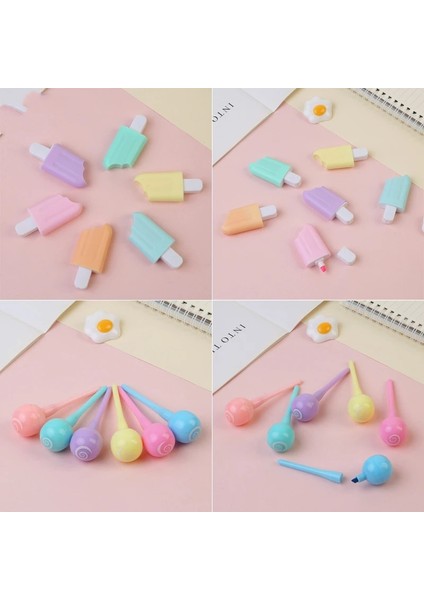 Ben Stil Ute Mini Fosforlu Kalem Güzel Karikatür Boya Marker Kalem Okul Ofis Ofis Kırtasiye Tedarik Kapsül Vitamin Kawaii Komik (Yurt Dışından) fırsatları