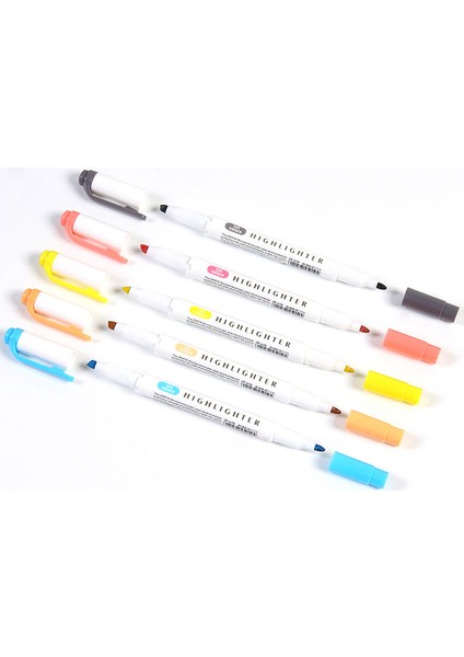 E Stili Kawaii Fosforlu Kalemler Çift Uçlu Candy Color Manga Markers Midliner Pastel Fosforlu Set Kırtasiye (Yurt Dışından) fırsatları