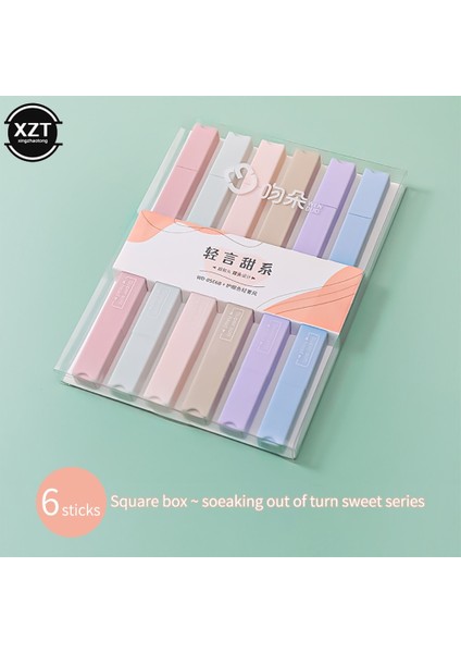 B Tarzı Et Çift Uçlu Fosforlu Kalemler Kawaii Şeker Renk Manga Işaretleyiciler Mildliner Pastel Fosforlu Kalem Seti Öğrenci Çocuk Kırtasiye (Yurt Dışından)