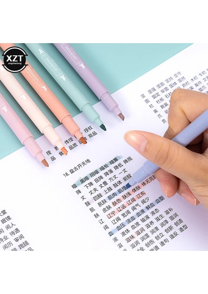 B Tarzı Et Çift Uçlu Fosforlu Kalemler Kawaii Şeker Renk Manga Işaretleyiciler Mildliner Pastel Fosforlu Kalem Seti Öğrenci Çocuk Kırtasiye (Yurt Dışından) modelleri