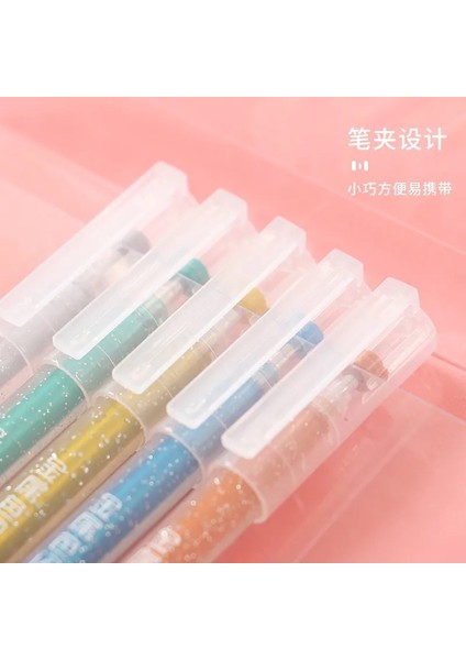 12COLORSSET Metalik Glitter Kalem Çizim Renkli Metal Pastel Fosforlu Sanat Marker Okul Ofis Yazma Kırtasiye (Yurt Dışından) modelleri