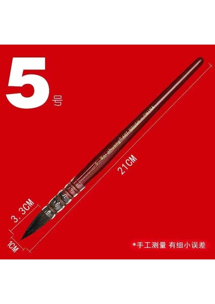 No.5 Tarzı El Yapımı Naylon Saç Sanatçısı Suluboya Fırça Seti Ahşap Saplı Ince Çizgi Boya Fırçası Su Renk Guaj Çizim Sanat Malzemeleri (Yurt Dışından) fiyatları