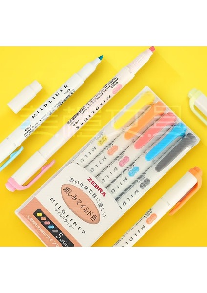 5 Renk Nc Stili 5 Renk Zebra Mıldlıner Fosforlu Kalem Seti Çift Kafa Hafif Astar Textmarker Öne Çıkanlar Okul Işaretleyicileri Wkt7 (5c Rc Nc) (Yurt Dışından)