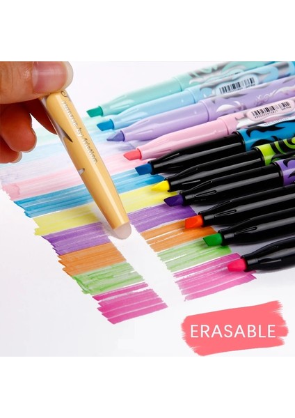 Pembe Tarzı Silinebilir Fosforlu Kalemler Floresan Fosforlu Kalem Işaretleyiciler Pastel Cetvel Kalemi Öğrenci Okul Ofis Malzemeleri Için Sevimli Kırtasiye (Yurt Dışından) fiyatları