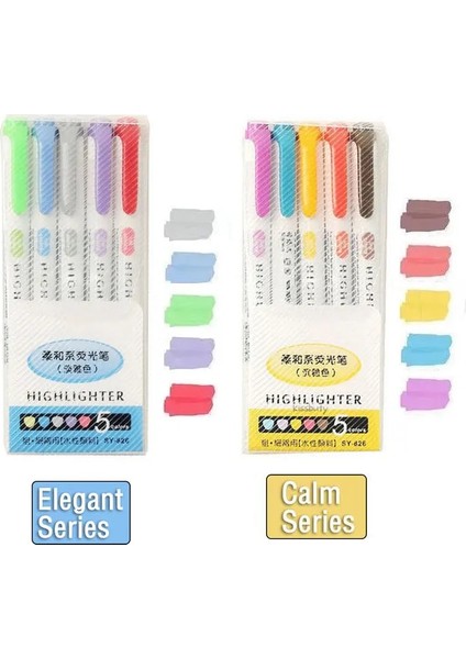 10 Renk E Stili Colorsset Çift Kafa Mildliner Renk Fosforlu Kalem Floresan Fosforlu Kalemler Sanat Marker Okul ve Ofis Sanat Kırtasiye (Yurt Dışından)