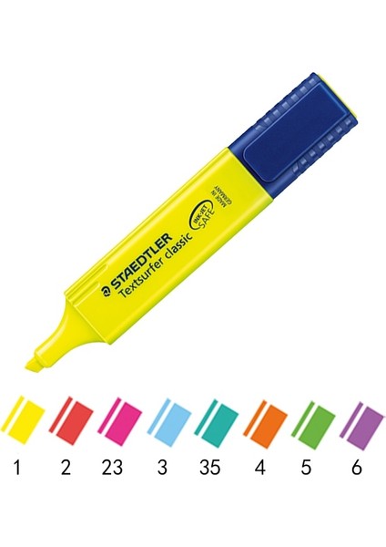 Turuncu Tarzı Taedtler Şarpi Renkli Vurgulayıcı Ldren's Macarons Ofis Vurguları Olan Öğrenciler Metin Vurgulama Işaretleyici Kalem (Yurt Dışından) modelleri