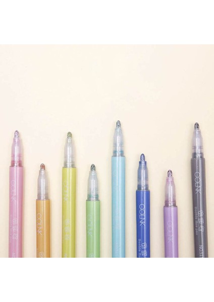 Turuncu Tarzı Olor Anahat Çift Çizgi Kalem Flaş Işaretleyici Kalem Scrapbooking Boyama Fosforlu Kalemler Ofis Kırtasiye Malzemeleri (Yurt Dışından) fırsatları