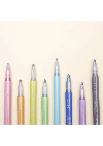 Mavi Stil Olor Anahat Çift Çizgi Kalem Flaş Işaretleyici Kalem Scrapbooking Boyama Fosforlu Kalemler Ofis Kırtasiye Malzemeleri (Yurt Dışından) fırsatları