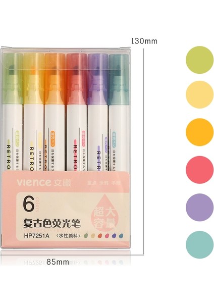 HP7251A Stili Et Sevimli Morandi Fosforlu Kalem Yüksek Li Yaratıcılık Floresan Kalem Günlük Kalemler Marker Kalem Sanat Malzemeleri (Yurt Dışından)