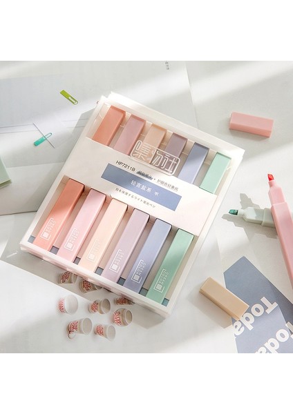 Bir Stil Et Yumuşak Ucu Fosforlu Açık Renk Kawaii Işaretleyici Kalem Dıy Fotoğraf Albümü Dergisi Floresan Kalem Öğrenci Kırtasiye (Yurt Dışından) fiyatları