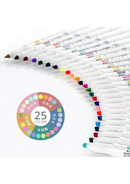 1 Adet Mdgr Stili Zebra Fosforlu Kalem, Çift Kafa Fosforlu Kalemler Çocuklar Için Sevimli Sanat Mark Kalem Grafiti Boyama Kırtasiye Okul Sanat Malzemeleri (Yurt Dışından)