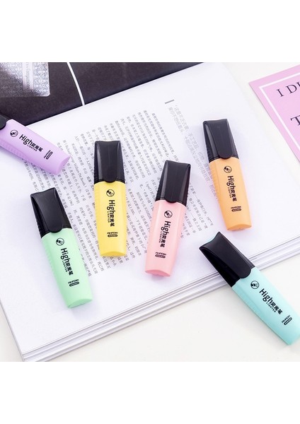 Pembe Tarzı Sevimli Acıbadem Kurabiyesi Renkli Mini Renkli Şeker Renkli Fosforlu Kalemler Promosyon Sanat Işaretleyiciler Floresan Kalem Hediye Kırtasiye (Yurt Dışından) fırsatları